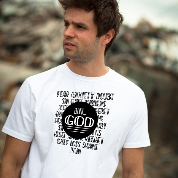 "But God" Unisex T-Shirt | Christian Equestrian Apparel