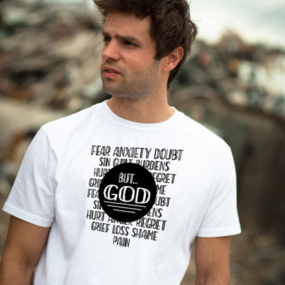 "But God" Unisex T-Shirt | Christian Equestrian Apparel