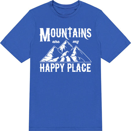 "Mountains Are My Happy Place" T-Shirt | Ideal for Camping