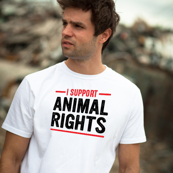 I Support Animal Rights T-Shirt | Vegan Vibes Collection