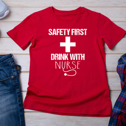 Safety First Nurse T-Shirt | Unisex Equestrian Apparel