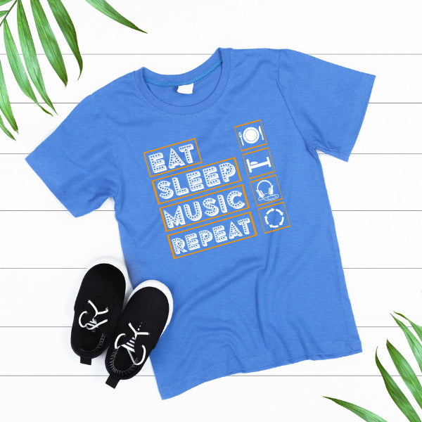 Eat Sleep Music Repeat T-Shirt | Ideal for Music Lovers