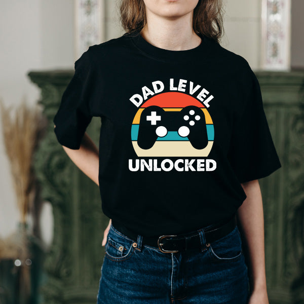 Dad Level Unlocked T-Shirt | Equestrian Dad's Collection