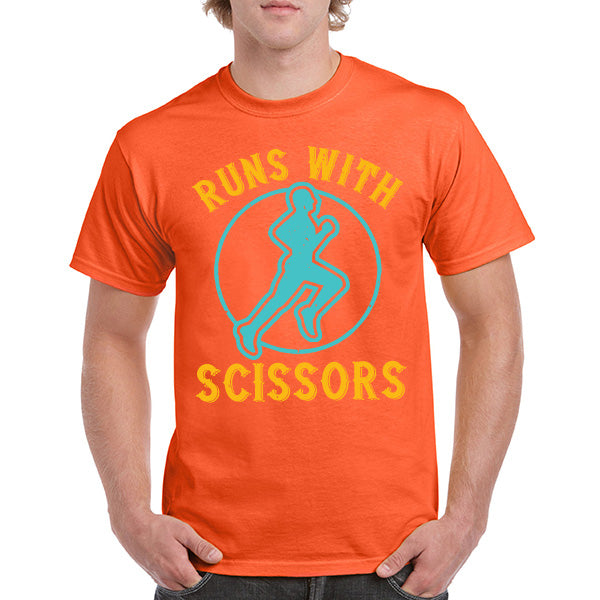 Run With Scissors Unisex T-Shirt | Runner's Edition