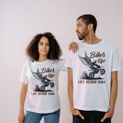 "Life Behind Bars" Unisex T-Shirt | Motorcycle Enthusiast Tee