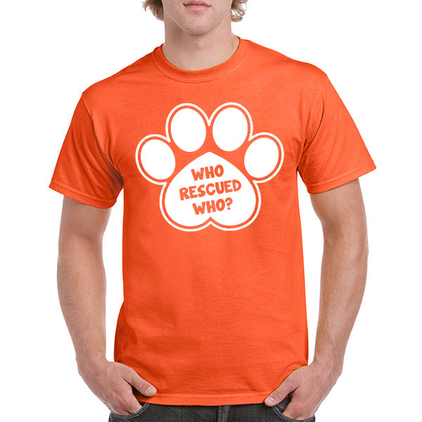 "Who Rescued Who" Unisex T-Shirt | Ideal for Dog Lovers