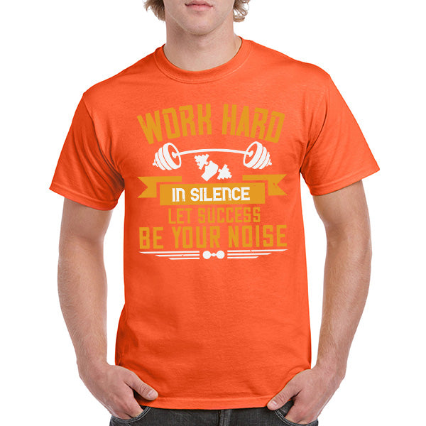 Work Hard In Silence T-Shirt | Perfect for Fitness Fans