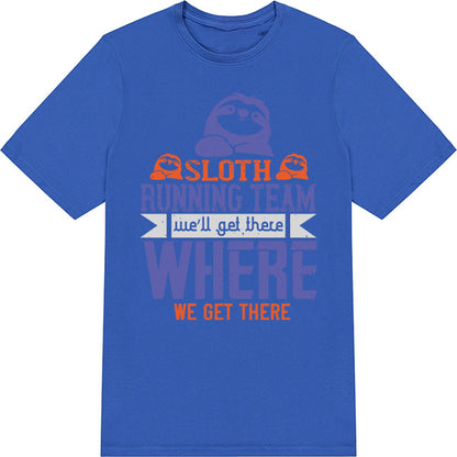 Sloth Running Team Unisex T-Shirt | Equestrian Edition