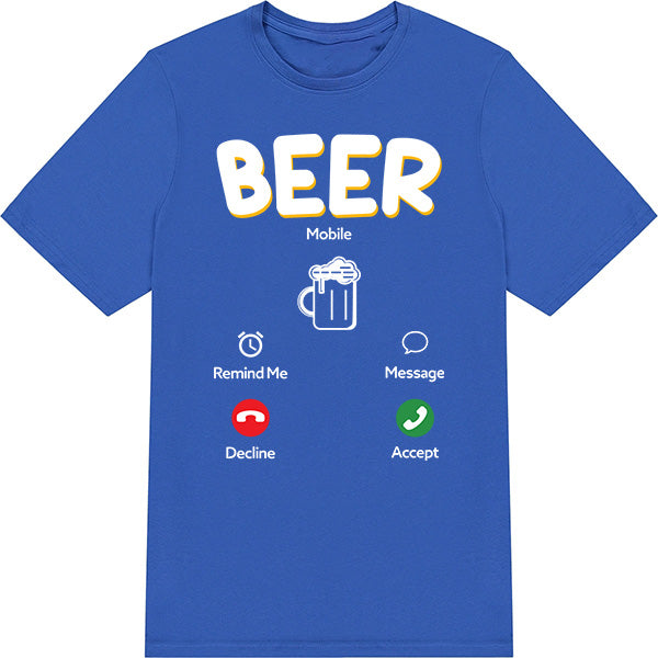 Unisex Beer Mobile T-Shirt | Ideal for Alcohol Lovers