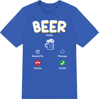 Unisex Beer Mobile T-Shirt | Ideal for Alcohol Lovers