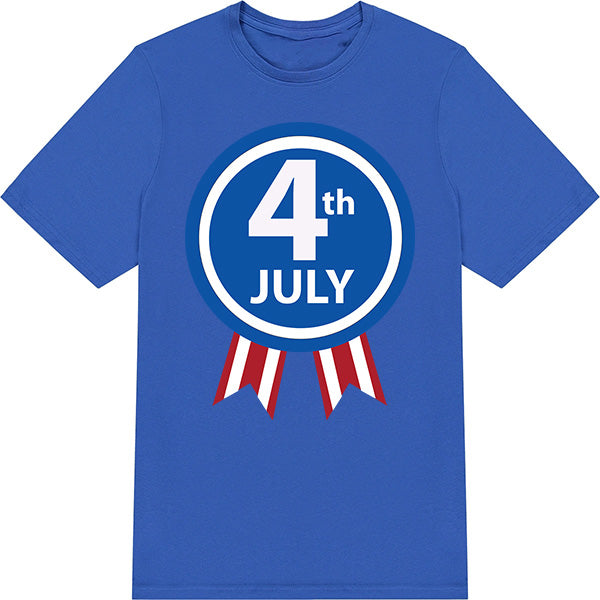 Patriotic Unisex T-Shirt for Fourth of July Equestrian Fun