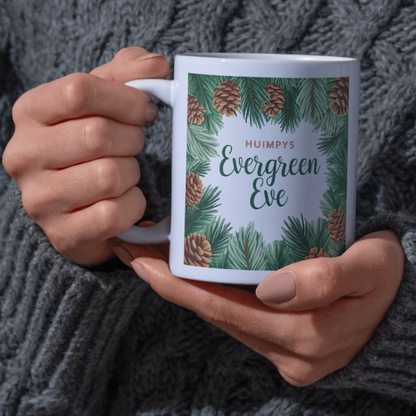 Shop Personalized Evergreen Eve Christmas Mug - Double-Sided Print