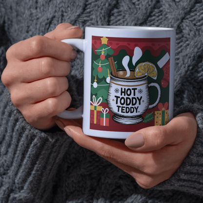 Shop Personalized Hot Toddy Teddy Christmas Mug - Double-Sided Print