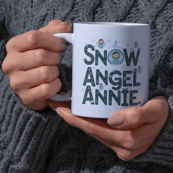 Shop Personalized Snow Angel Annie Christmas Mug - Double-Sided Print