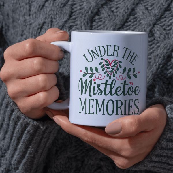 Shop the "Under the Mistletoe Memories" Family Christmas Mug - Double-Sided Print