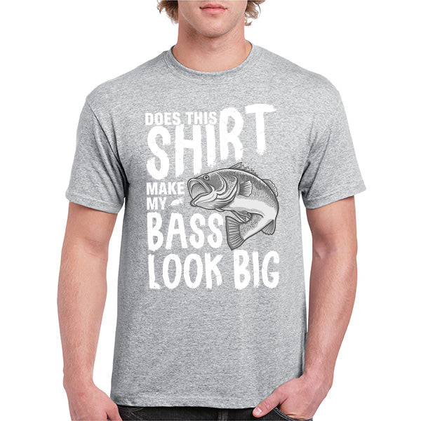 "Does This Shirt Make My Bass Look Big" Unisex T-Shirt | Fishing