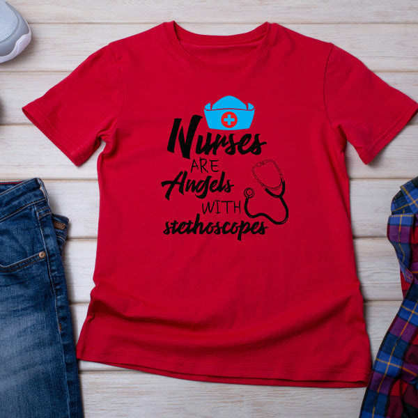 "Nurses Are Angels" Unisex T-Shirt | Celebrate Nurse Pride