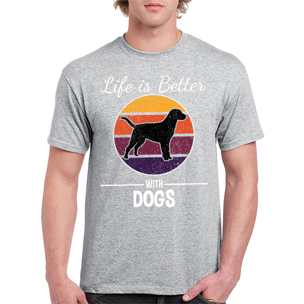 "Life Is Better With Dogs" T-Shirt | Perfect for Dog Lovers