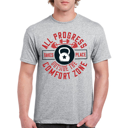 Unisex Equestrian T-Shirt - Embrace Progress & Fitness