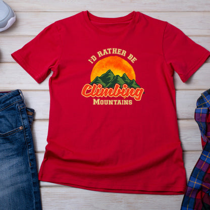 "I'd Rather Be Climbing" T-Shirt | Ideal for Camping Adventures