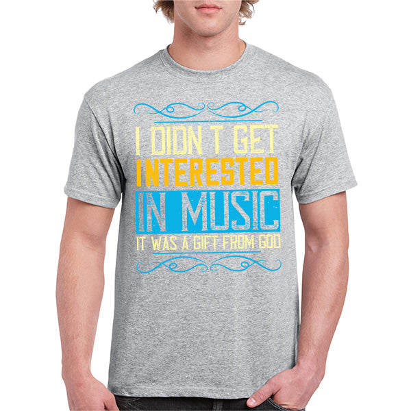 "I Didn't Get Interested In Music" Unisex T-Shirt - Equestrian