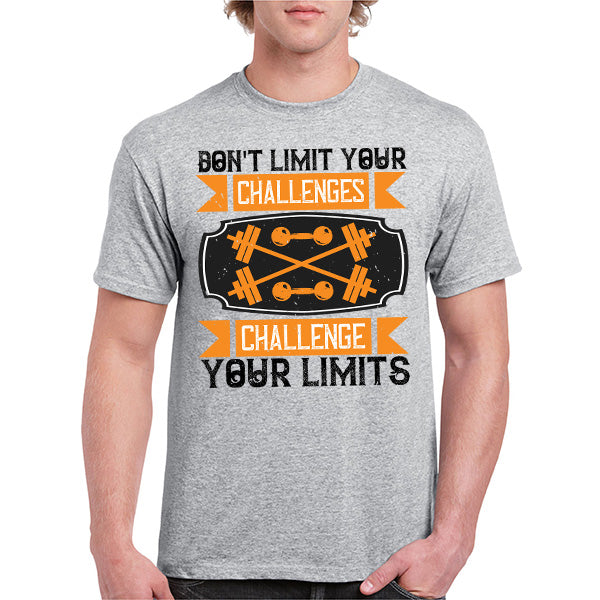 Challenge Your Limits Unisex T-Shirt | Fitness Focus Collection