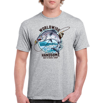 Unisex Fishing T-Shirt | Worldwide Handsome Bait & Tackle