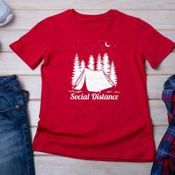 Social Distance Unisex T-Shirt | Ideal for Camping Adventures