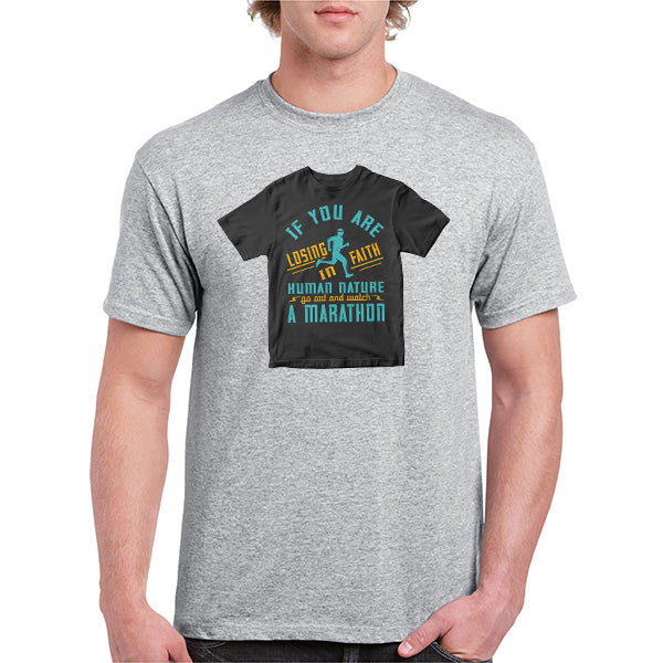 Unisex 'Faith in Humanity' Marathon T-Shirt | Runner's Edition