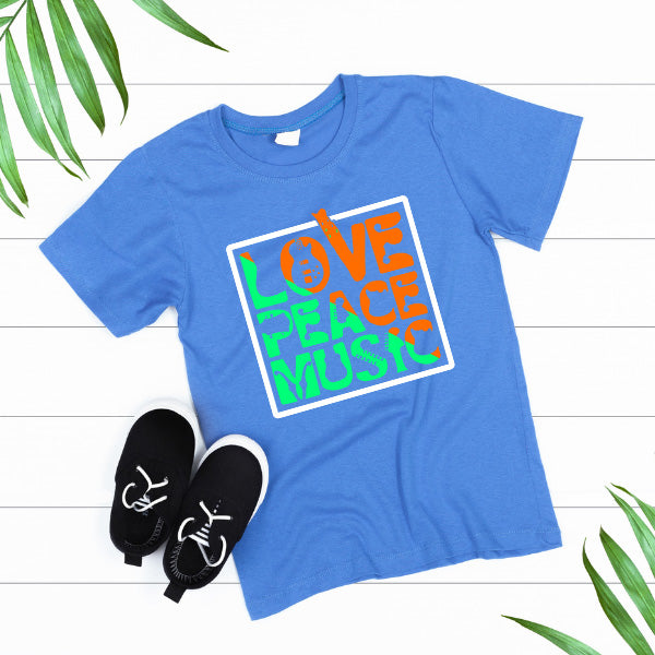 Love Peace Music Unisex T-Shirt | Ideal for Music Lovers