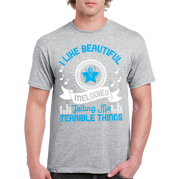 "I Like Beautiful Melodies" Unisex T-Shirt - Music Lovers' Pick