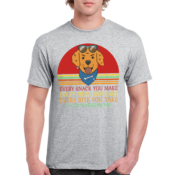 Dog Lover's T-Shirt - 'Every Snack You Make' Unisex Tee