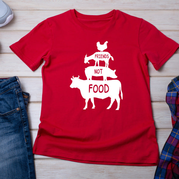 "Friends Not Food" Vegan T-Shirt | Unisex Equestrian Apparel