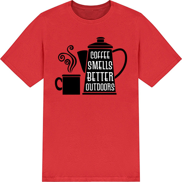 "Coffee Smells Better Outdoors" Unisex T-Shirt | Equestrian Style