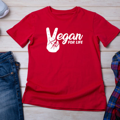 Vegan For Life Unisex T-Shirt | Embrace Vegan Vibes