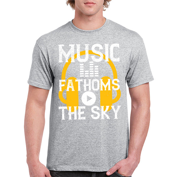 Music Fathoms The Sky Unisex T-Shirt | Ideal for Music Lovers