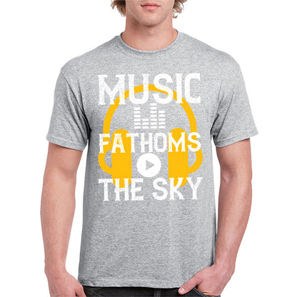 Music Fathoms The Sky Unisex T-Shirt | Ideal for Music Lovers