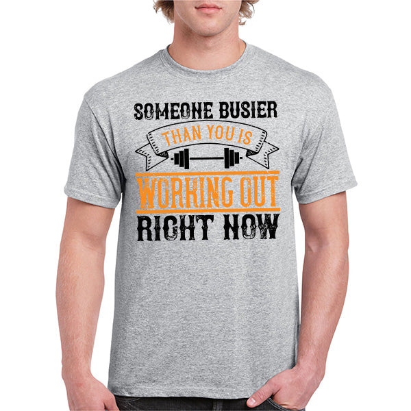 Unisex Fitness T-Shirt - 'Someone Busier' | Equestrian Apparel