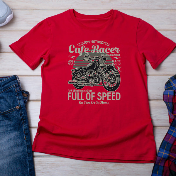 Custom Cafe Racer T-Shirt | Unisex | For Speed Enthusiasts