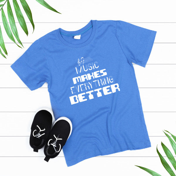 "Music Makes Everything Better" Unisex T-Shirt for Music Lovers