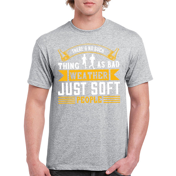 "No Such Thing As Bad Weather" Unisex T-Shirt | Runner's Edition