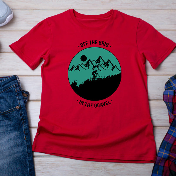 Off The Grid Gravel T-Shirt | Ideal for Bicycle Adventures