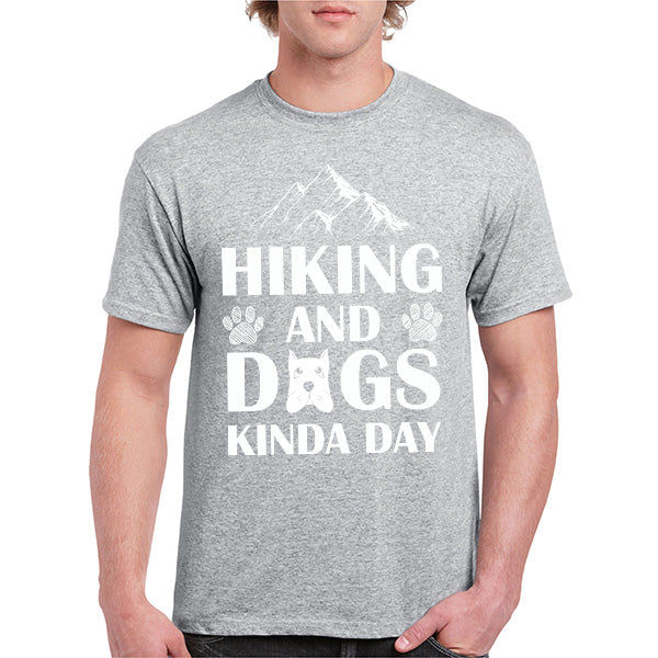 Unisex Dog Lover T-Shirt - "Hiking And Dogs Kinda Day"