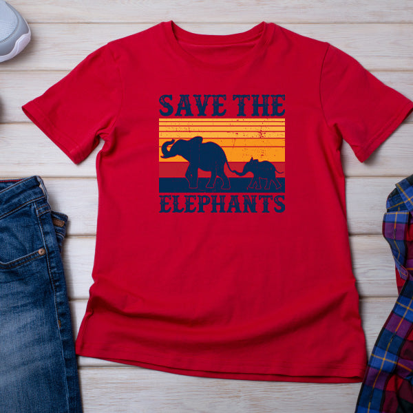 Save The Elephants Unisex T-Shirt | Vegan Vibes | Shop Now