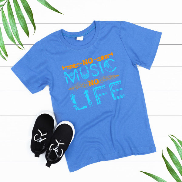 No Music No Life V4 Unisex T-Shirt | Music Lover's Essential