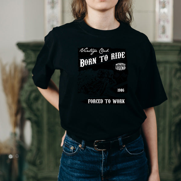 "Born To Ride, Forced To Work" Unisex T-Shirt - Equestrian Style