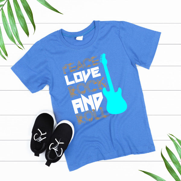 Peace Love Rock & Roll T-Shirt | Unisex Music Lover's Tee