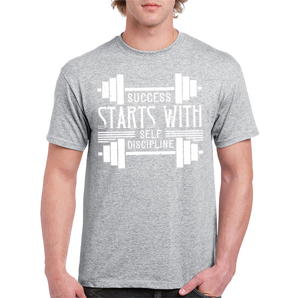 Success Starts With Self Discipline T-Shirt | Fitness Focus