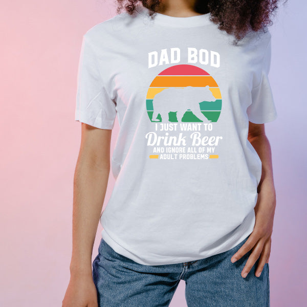 Unisex 'Dad Bod' Beer T-Shirt | Dad's Favorites Collection