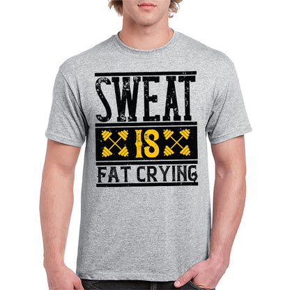 "Sweat Is Fat Crying" Unisex T-Shirt | Equestrian Fitness Tee